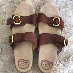 Dansko Sophie leather sandals.